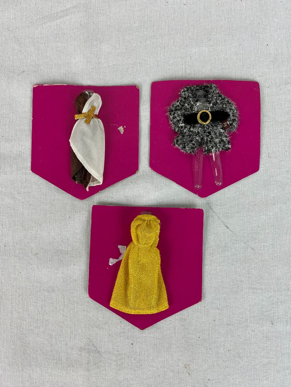 Sergio Valente Set Of Three Brand New Outfits For 4 Inch Dolls Dresses, Sweater